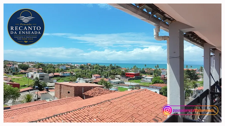 Vista da varanda para o mar